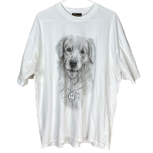 Drew House Buddy SS Tee Shirt Short Sleeve White Golden Retriever Size XL - Picture 1 of 7